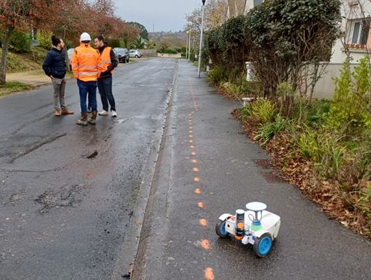 Cegelec Lannion teste le traçage de réseaux par robot